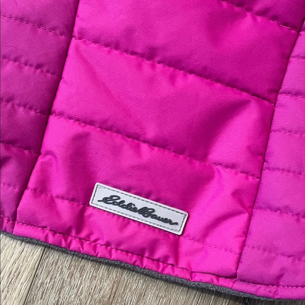 Eddie Bauer ~ pink/orchid quilted dog coat, size M, in good condition! - Picture 5 of 13